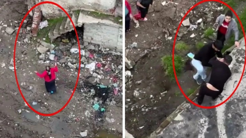 Sesi duyan komşular seferber oldu
