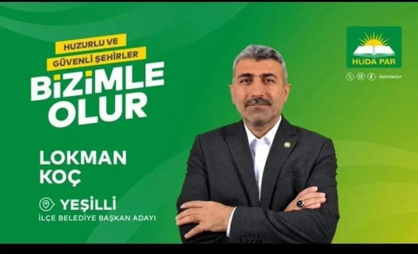 HÜDA PAR Yeşilli Belediye Başkan Adayı Lokman Koç Yeşilli için projelerini açıkladı