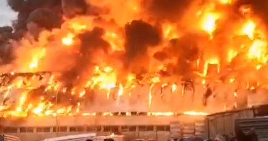 Batı Şeria'da büyük yangın