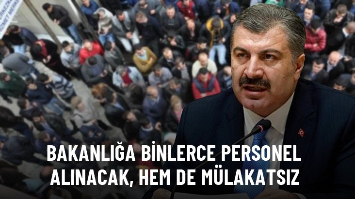 Sağlık Bakanlığı'na atanacak 8 bin bin işçi, mülakat olmadan kura ile alınacak