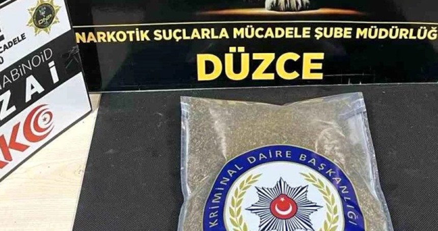 Düzce'de uyuşturucu operasyonu: 1 gözaltı