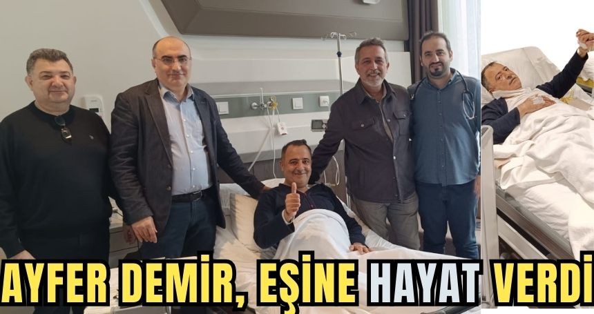 Mardinli kadın eşine hayat verdi