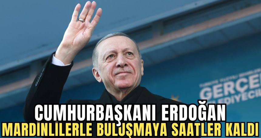 Cumhurbaşkanı Erdoğan Mardinlilerle buluşmaya saatler kaldı