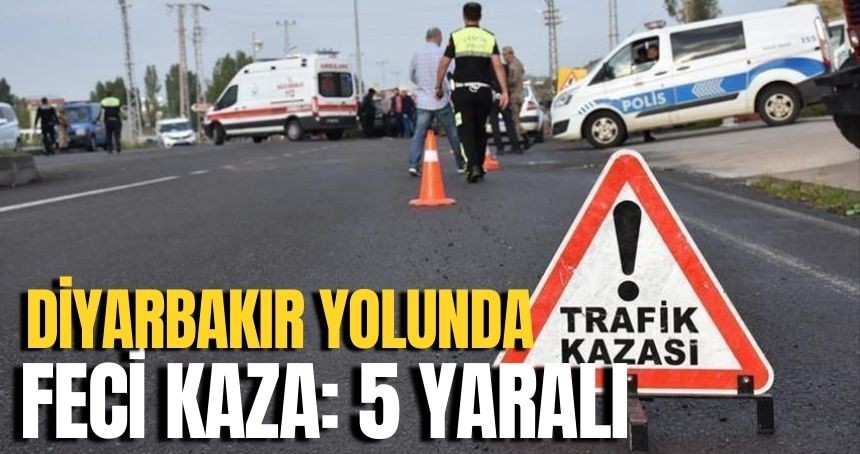 Mardin'de Trafik Kazası: Otomobil ile TIR Çarpıştı, 5 Yaralı