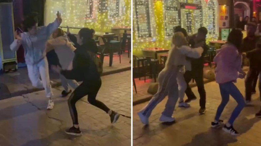 Sevgilisini, aldatırken yakalayan genç kadın ortalığı birbirine kattı