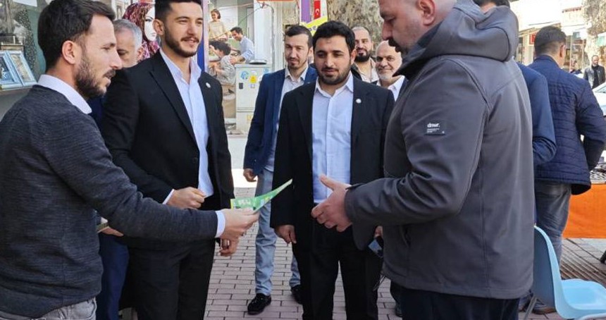 HÜDA PAR İznik Belediye Başkan adayı Murat Arslan'dan esnaf ziyareti