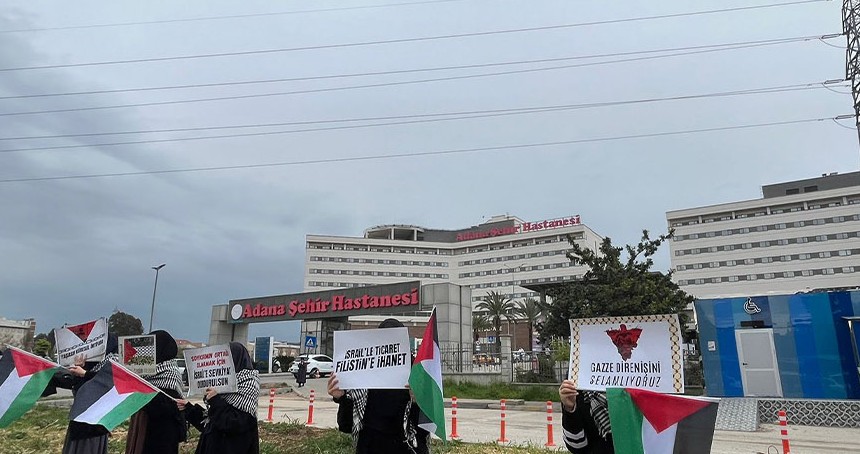 İşgal rejiminin Gazze Şifa Hastanesine saldırısı Adana'da telin edildi