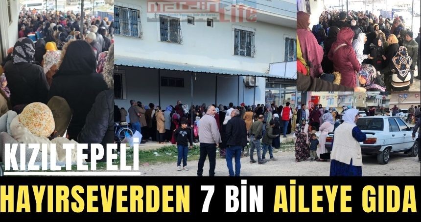 Hayırseverden 7 bin aileye gıda desteği