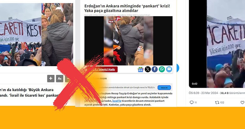 AK Partinin Ankara Mitinginde pankart açanlar gözaltına alındı mı?