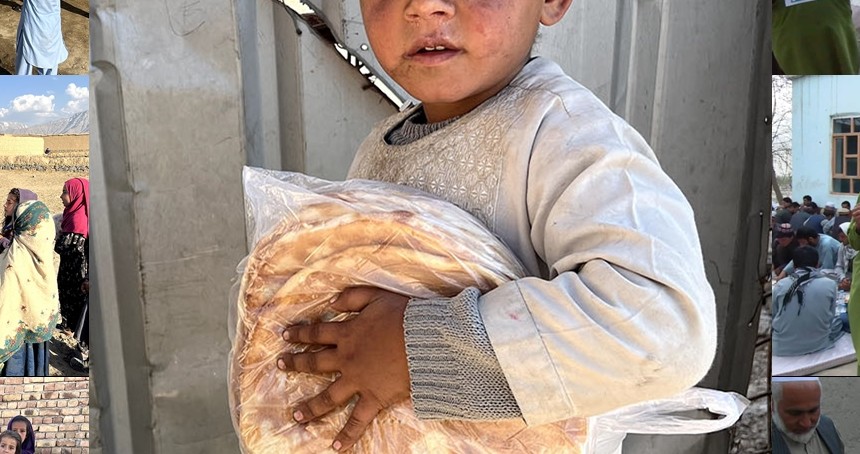 IHO EBRAR Afganistan'da iftar yemeği verdi ekmek dağıttı
