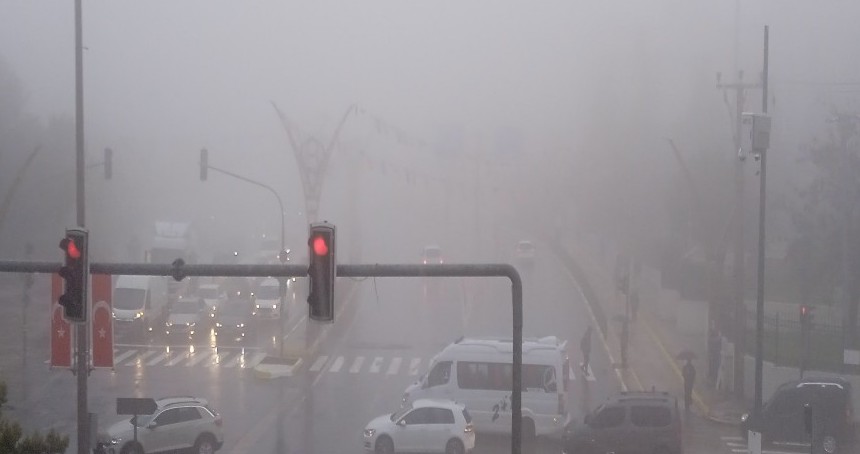 Mardin’de yoğun sis etkili oldu 