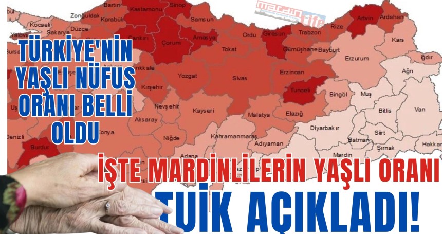 Türkiye'nin yaşlı nüfus oranı belli oldu! İŞTE Mardinlilerin yaşlı oranı