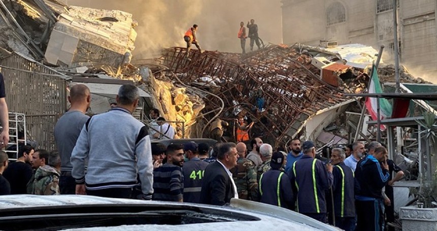 İran’ın Suriye Büyükelçiliği'ne hava saldırısı