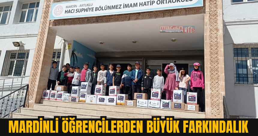 Mardinli öğrencilerden büyük farkındalık