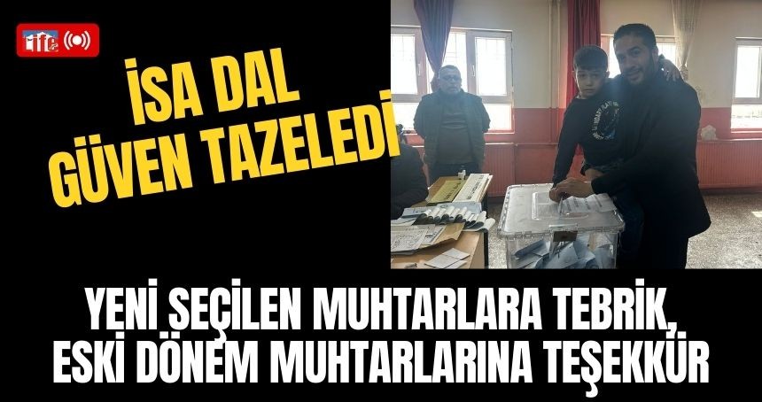 Muhtarlar Federasyonundan Teşekkür Mesajı