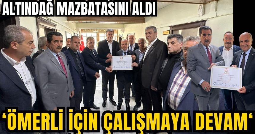 Altındağ: Ömerli için çalışmaya devam!