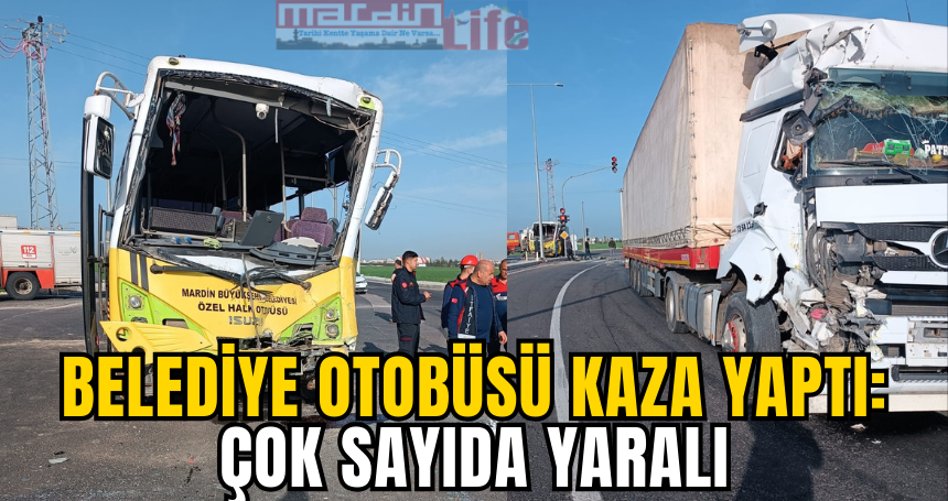 Belediye otobüsü kaza yaptı: Çok sayıda yaralı