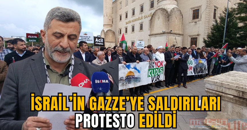 Mardin’de İsrail’in Gazze’ye saldırıları protesto edildi