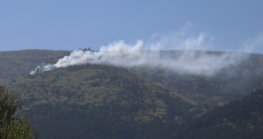 Bursa'daki orman yangını sürüyor 
