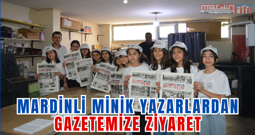 Mardinli minik yazarlardan gazetemize ziyaret