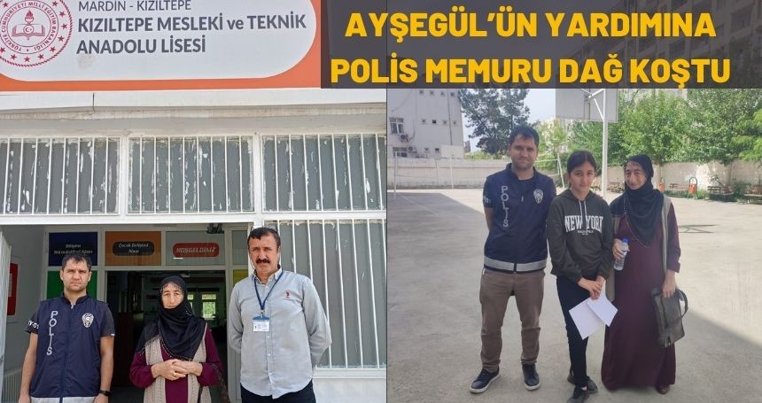 Mağdur Öğrenciye polis özel aracıyla destek oldu