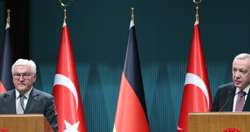 Cumhurbaşkanı Erdoğan ve Alman mevkidaşı Steinmeier ortak basın açıklaması yaptı 
