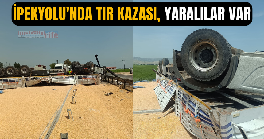 İpekyolu'nda tır kazası, yaralılar var