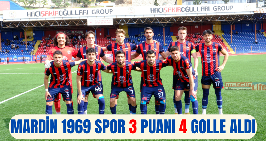 Mardin 1969 Spor 3 puanı 4 golle aldı