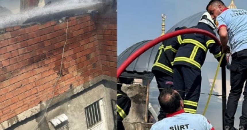 Siirt'te müstakil evde çıkan yangın paniğe yol açtı