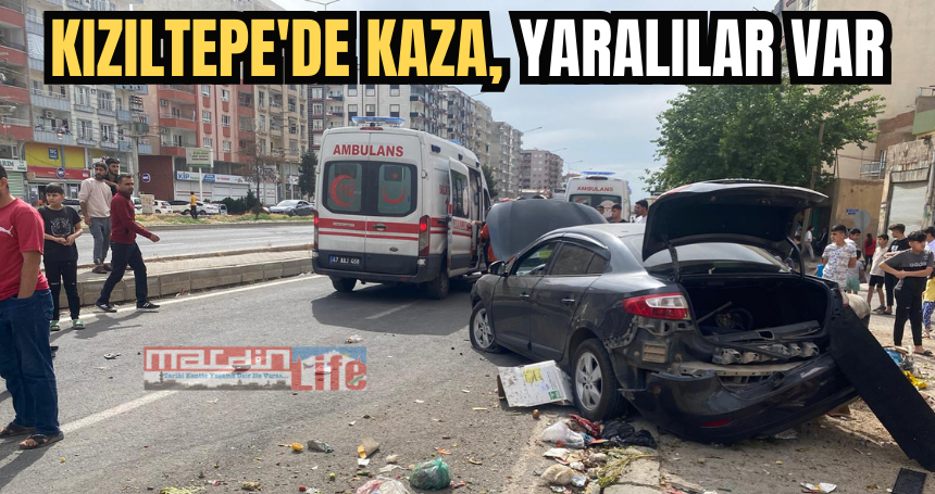 Kızıltepe'de kaza, yaralılar var