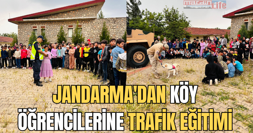 Jandarma'dan Köy Öğrencilerine Trafik Eğitimi