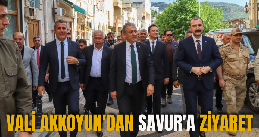 Vali Akkoyun'dan Savur'a ziyaret