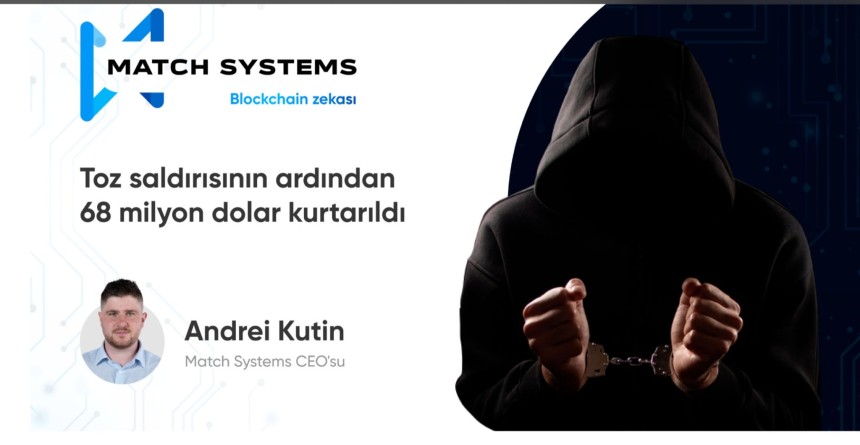 Match System CEO'su Andrei Kutin, çalınan 68 milyon dolarlık kripto varlığın tamamen kurtarıldığını duyurdu.