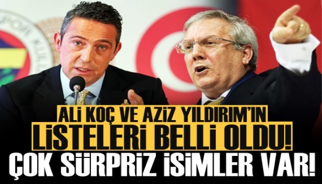 Fenerbahçe'de başkan adayları listelerini açıkladı