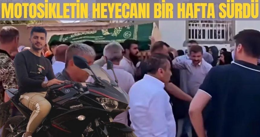 Bir hafta önce aldığı motosiklet sonu oldu