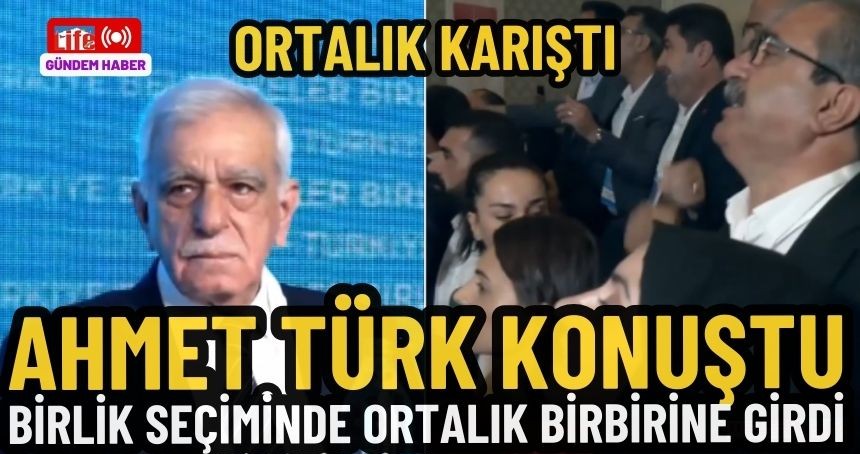 Başkanlık seçiminde kavga! Ahmet Türk'ün sözleri sonrası ortalık karıştı
