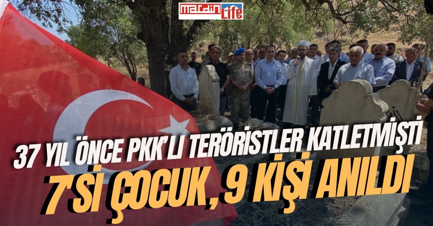 Mardin'de PKK saldırısında şehit olan 9 kişi anıldı