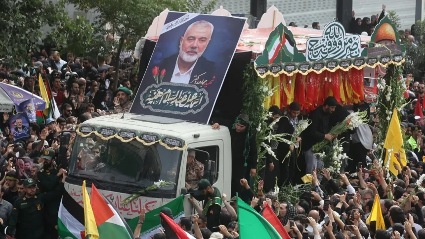 Hamas liderinin cenazesine binlerce kişi katıldı