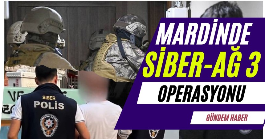 Mardin, Batman, Şanlıurfa ve 20 ilde “Siberağ-3” operasyonları