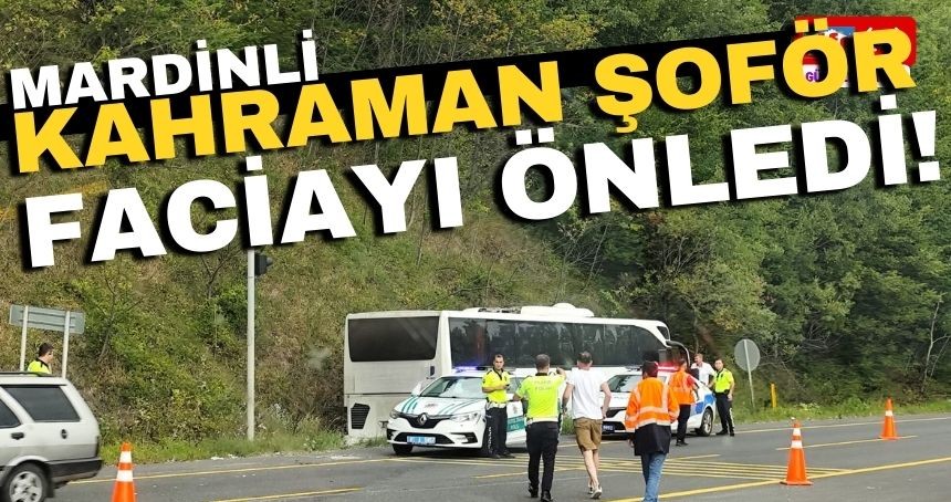 Kahraman Şoför faciayı önledi!
