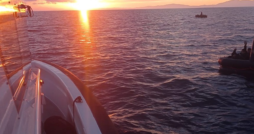 Muğla açıklarında 36 düzensiz göçmen kurtarıldı