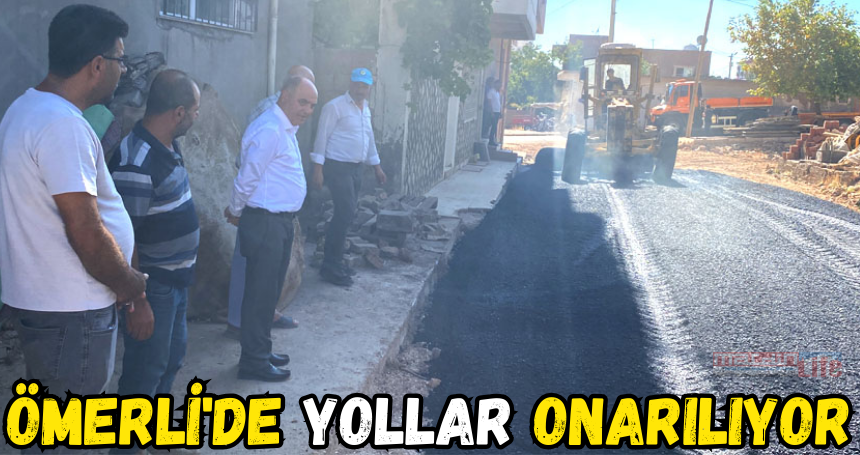 Ömerli'de yollar onarılıyor