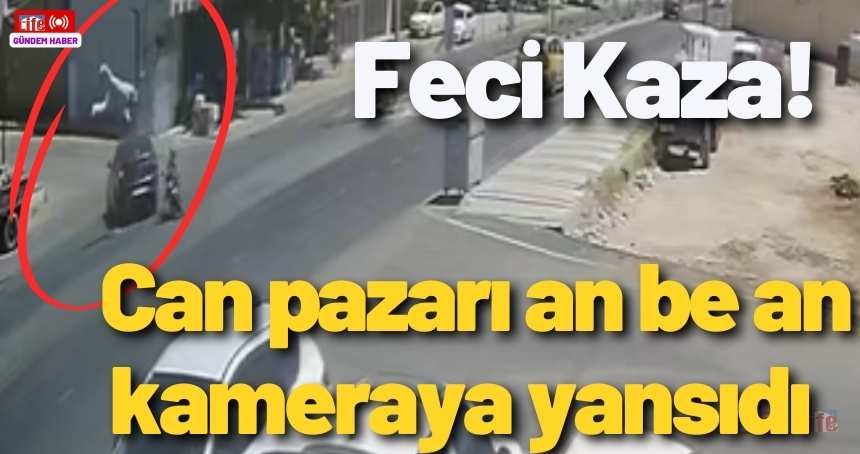 Ömerli’de korkunç kaza! An be an kameraya yansıdı