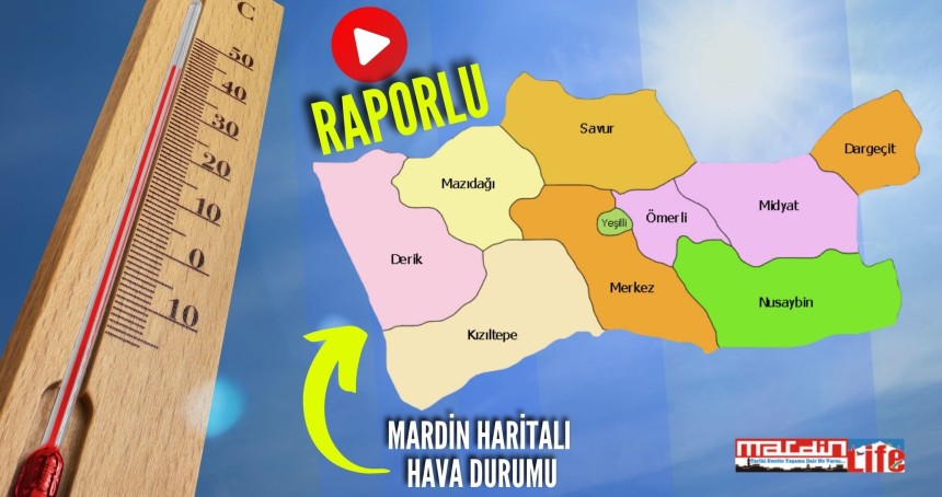 Mardin ilçeleri Günün Hava durumu