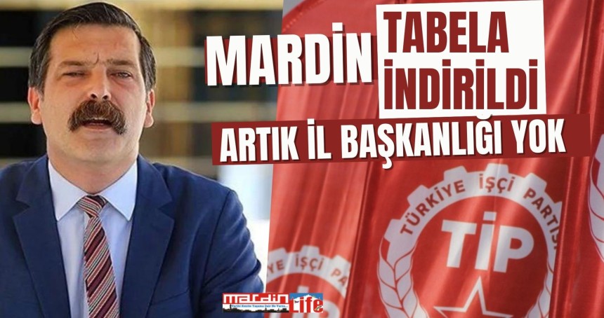 Mardin'de tabela indirildi! ARTIK İL BAŞKANLIĞI YOK...