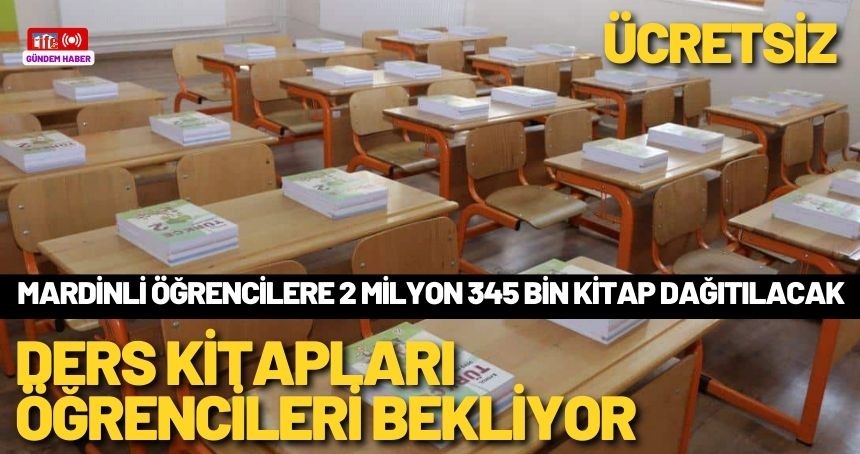 Mardinli öğrencilere 2 milyon 345 bin kitap dağıtılacak
