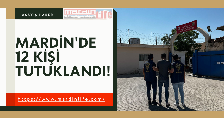 Mardin'de 12 kişi tutuklandı!
