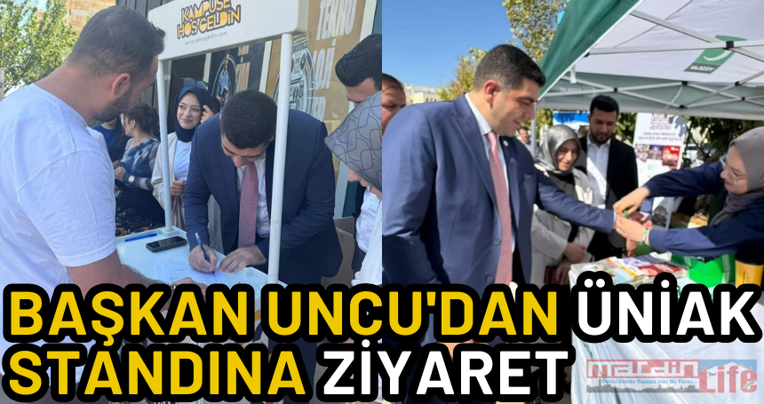 Başkan Uncu'dan Üniak standına ziyaret