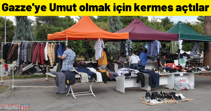 Gazze'ye Umut olmak için kermes açtılar