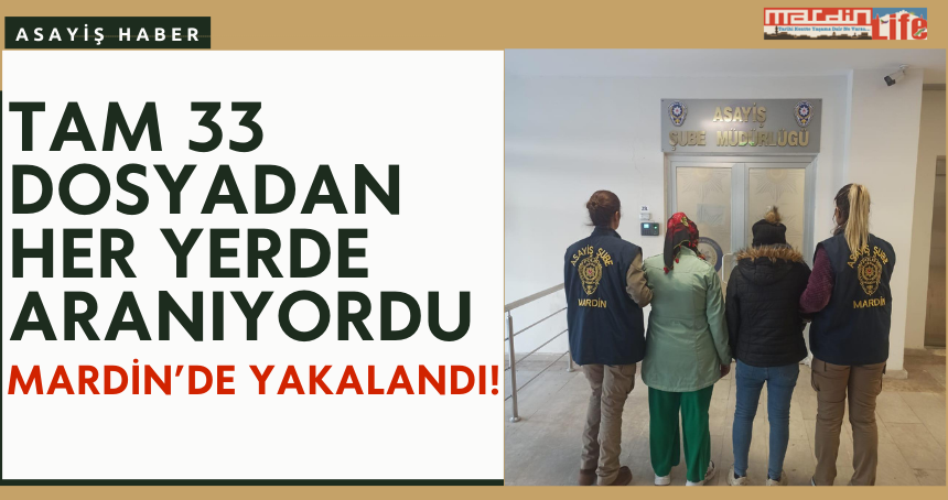Mardin'de Suç Makinesine Operasyon! Tam 33 dosyadan her yerde aranıyordu!